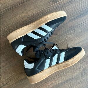 adidas Black & White Platform Gum-Soled Sneakers
